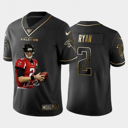 Tröjor Atlanta Falcons Matt Ryan 2 Special Signature Golden Edition Vapor Limited - Män Tröjor Atlanta Falcons Matt Ryan 2 Special Signature Golden Edition Vapor Limited - Män